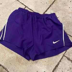 Nike purple running shorts